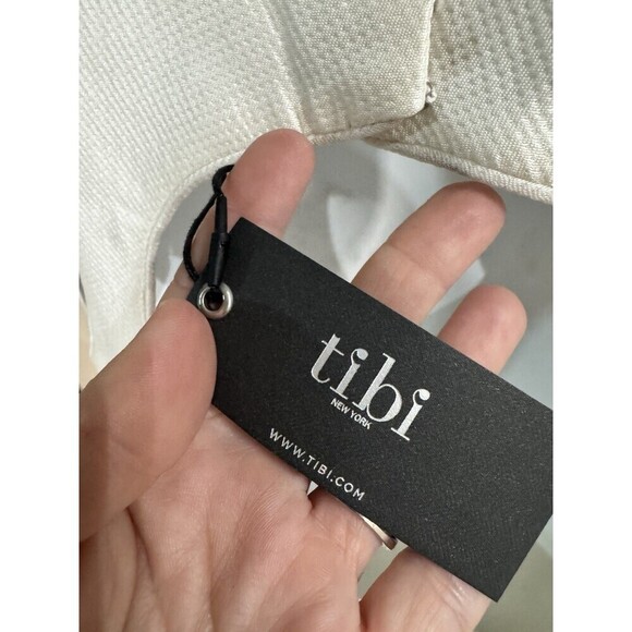 Brand New With Tag - TIBI Sleeveless White  Dress Oragami Formal Graduation - Picture 4 of 8